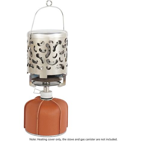 Mini chauffage d'extérieur Portable en acier inoxydable, poêle de Camping, tente, couverture chauffante pour sac à dos, randonnée et voyage (1/5)