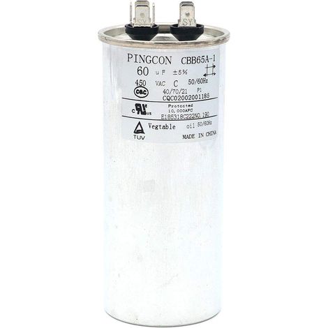 60uF CBB65 Capacitor motor for air conditioner 450VAC SH 40/70/21 50/60Hz