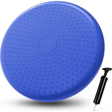Coussin D'équilibre de 33CM, Coussin Gonflable pour Entraînement de Base, Dos, Abdomen, Jambes, Fitness, Pilates, Rééducation (1/5)
