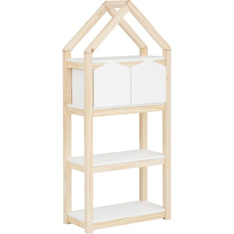 Square Line-Bibliothèque 2 Corbeilles Blanc Nature