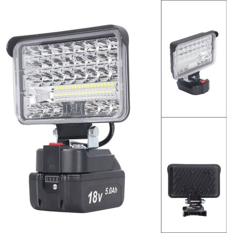 144W 7200LM LED Projecteur de travail,Projecteur Chantier,projecteur inondation spot, lampe de poche portable, éclairage extérieur (1/5)