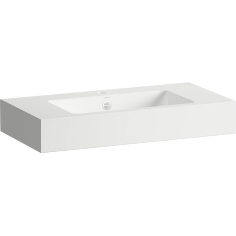 LAUFEN CLASSICS Lavabos, rectangulaire, 1 trou pour robinet, avec (1/2)