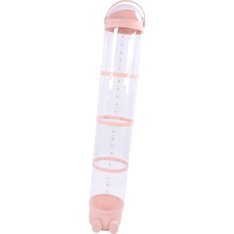 Colonne rangement peluches 162 cm lumière réglable transparente bac organisation jouets tissu couette chambre enfant salon rose 39 pièces (1/5)