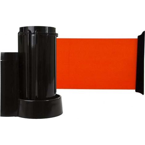 Enrouleur mural avec sangle Orange fluo 3m x 100mm - 2700375