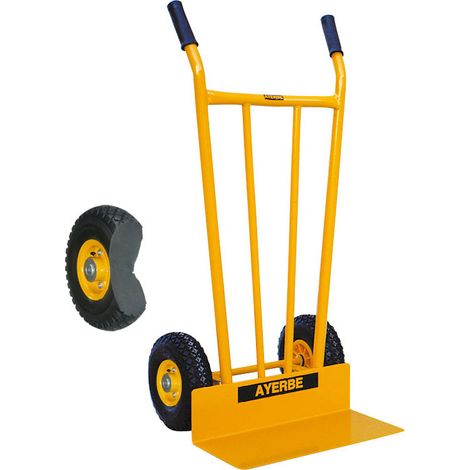 AYERBE - 580592 - Carretilla Reforzada AY-350-RM con Ruedas Impinchables  - 350 Kilos de Carga (1/6)