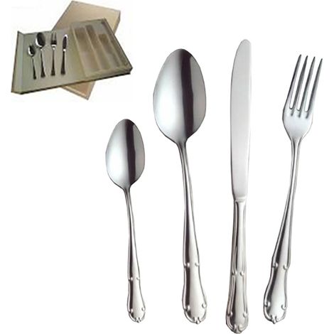 PINTI cubierto comunion 4 piezas 900 , Cubierto comunión 4 piezas 900. -Marca: Pinti. -Material acero inoxidable 18/10. -Set compuesto de un cuchillo, un tenedor, una cuchara y una