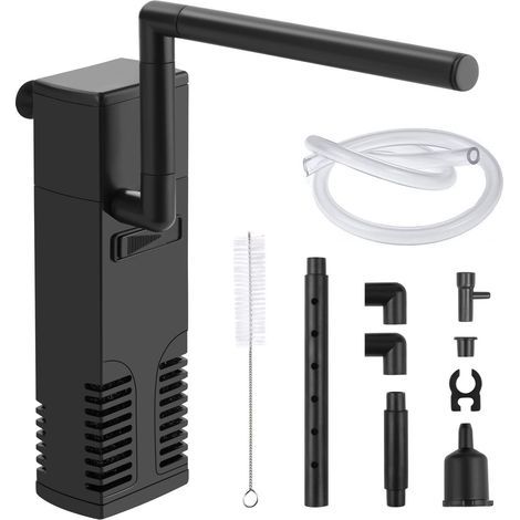 Filtre Intérieur Aquarium, 4W 300L/H Filtre Interne pour Aquarium 60L Filtre Pompe Aquarium pour Petit Réservoir, Aquariums d'eau Froide ou Tropicaux, Réservoir de Tortues (1/5)