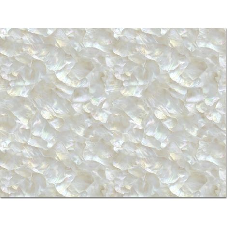 CRÉDENCE CUISINE Perle brillante - Blanc - Coquille 70x50 cm (1/3)