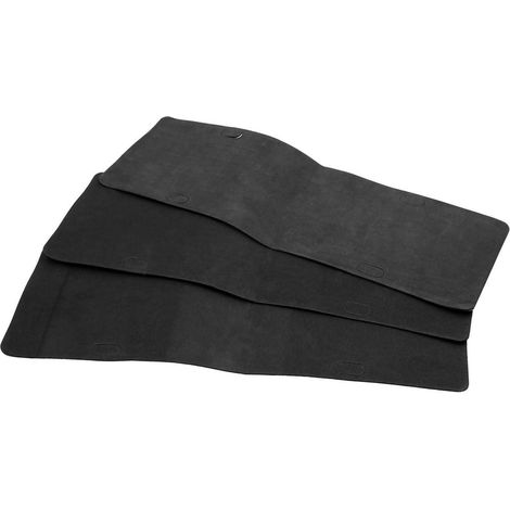 Plaques d'immatriculation noires en mousse adhésive anti-vibrations (lot de 3) (1/4)