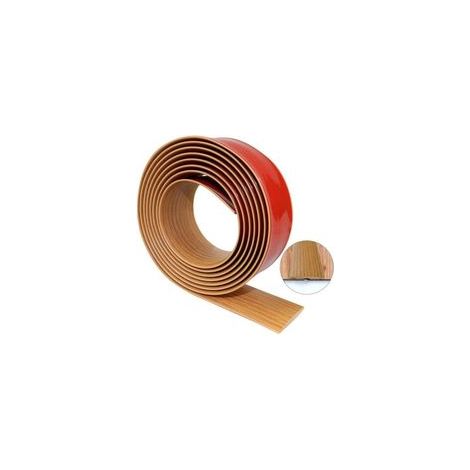Bande adhésive flexible en PVC pour seuil – 300 × 4 cm – effet bois – auto-adhésif double face – idéal pour sols stratifiés et carrelage (1/5)