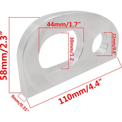 Aluminum bow eye for boats, fittings for boats, yachts and motorhomes