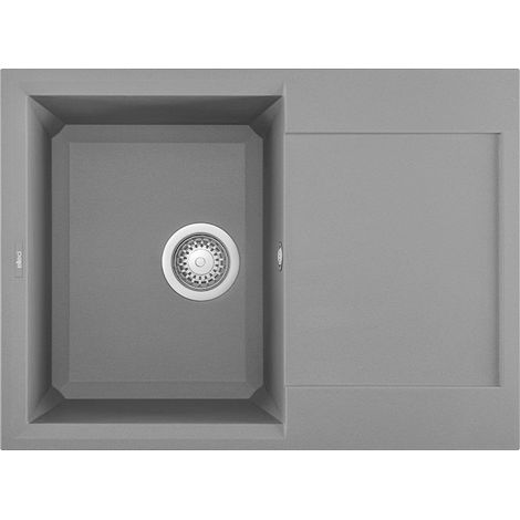 Lavello Elleci Incasso 1 vasca 68x50 Easy 135 Granitek Grigio Cemento LGY13548 (1/3)