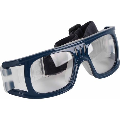 Lunettes de protection sport pour basket, foot et golf - Modèle bleu foncé