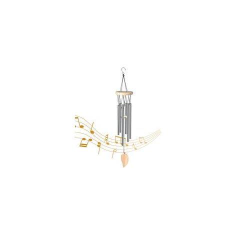 70 cm Carillon à Vent Musical de Jardin, 6 Tube Aluminium Carillon a Vent, Carillon à Vent Décoratif, Carillons de Vent, Carillons de Vent Extérieurs, Carillons en Métal, Pour Maison, Jardin, Véranda (1/5)
