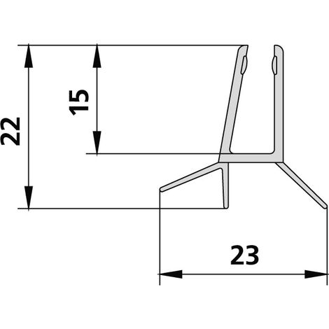 Kermi 2534102 6069 1x Dichtleiste (1/2)