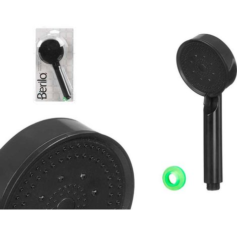 BERILO mango ducha negro , Mango de ducha negro, una alcachofa de ducha práctica y funcional diseñada para ofrecer comodidad y un uso diario eficiente en el baño.
Características (1/3)