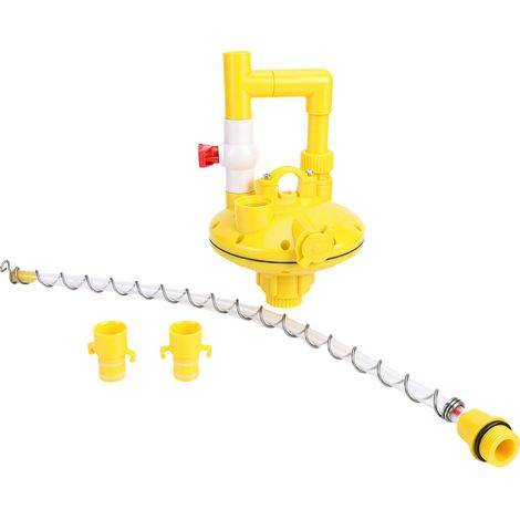 Régulateur de pression pour abreuvoir automatique, valve bidirectionnelle en plastique robuste, gestion optimale de l'eau pour volailles (1/4)