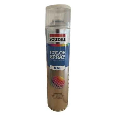 BOMBOLETTA SPRAY ACRILICO UNIVERSALE SOUDAL 600 ML Nero Opaco RAL 9005 - 6 pezzi- SOUDAL
