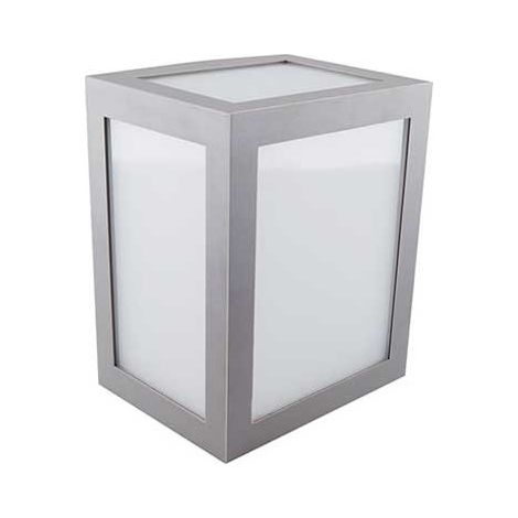 V-TAC VT-822 Lampada applique LED 12W wall light cube grigio bianco freddo 6400K - sku 8339 (1/5)