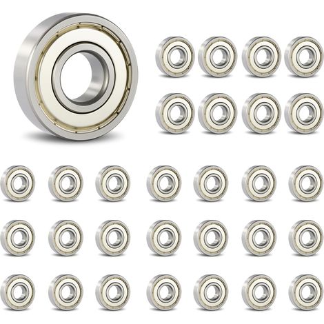 Lot de 30 roulements à billes 3 x 8 x 4 mm pour brouette, chariot de jardin, machines, véhicules de transport et installations industrielles (1/5)