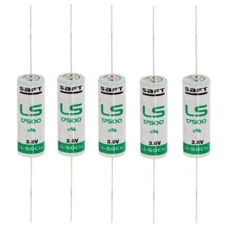 Saft 5 pezzi batteria litio LS17500CNA reofori 3,6V li-socl2 AA allarme