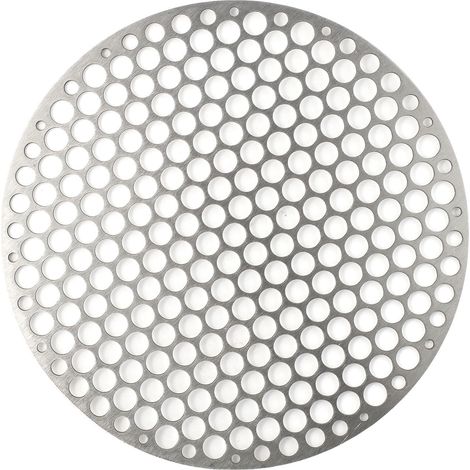 Grille de cuisson ronde en acier inoxydable grille de barbecue ronde en maille grillée pour ustensiles de cuisine de camping en (1/5)