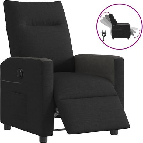 Relaxsessel Elektrisch Schwarz Stoff
