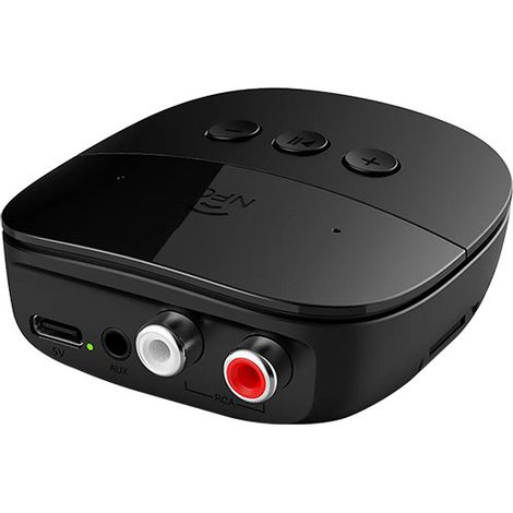 Bluetooth 5.2 Empfänger mit NFC 3,5 mm AUX/RCA Wireless Bluetooth Audio Adapter Unterstützung USB TF Karte