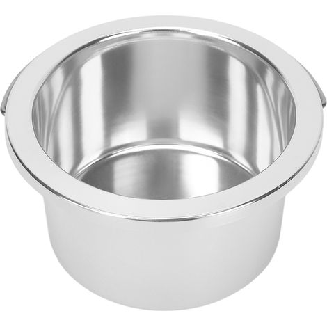 Bol réservoir de remplacement 100mm pour épilateur à cire, bol chauffant portable argenté, accessoire compatible machine à épiler, cuve de fusion de cire. (1/5)