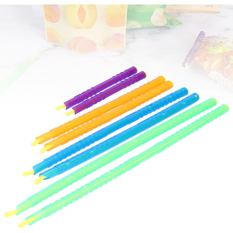 Set mit 8 tragbaren Verschlussclips für Snackbeutel und Aufbewahrungsbeutel, ideal für die Küche. (1/5)