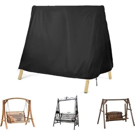 (216 140 170CM) Housse de balançoire à Cadre en A, Housse pour balançoire de Porche Tissu Oxford 210D Robuste, imperméable (1/5)