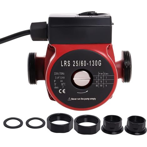 LRS25/60-130 Pompe de Recirculation d'Eau Chaude, Pompe de Circulation d'Eau pour Chauffage Central par (1/5)