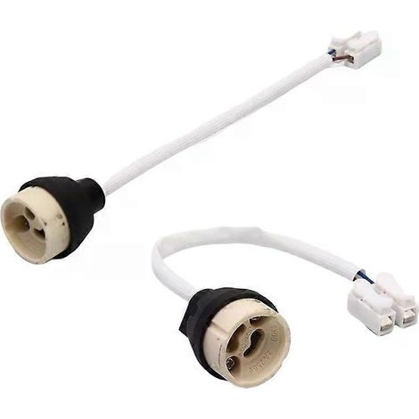 Douille GU10 220 V 2 A, adaptateur de câble, connecteur en céramique pour LED (1/5)