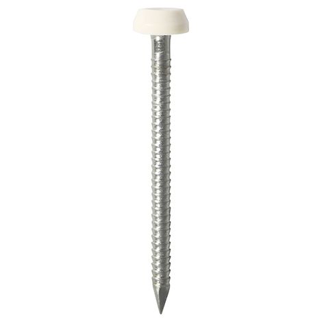 TIMCO Polymer Headed Pins A4 Stainless Steel White - 30mm