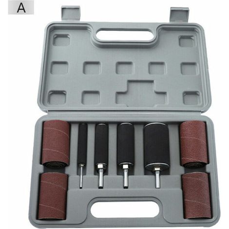 Kit de tambour de ponçage avec manchons assortis pour travail du bois – DELKEVIC (1/2)