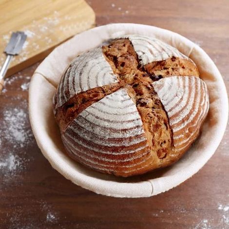 Funda de tela de 4 piezas para cesta de fermentación，Funda redonda. Adecuada para cuencos，Tela de fermentación，Utensilios de horneado (1/4)