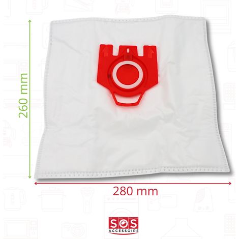 Ersatzteil - SOS Accessoire Boite de 4 sacs à poussière synthétique FJM compatible pour Aspirateur KOMPATIBEL 9917710 -  - KOMPATIBEL