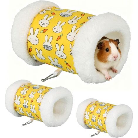 BUNTHAUS Lot de 2 Tunnel pour Chat, Tunnels Lapin, Lit pour Cachette Lapin Tunnel Cochon d'Inde pour Les Hamster Chats Lapins Chiens Cochons d'Inde Animaux De Compagnie (1/4)