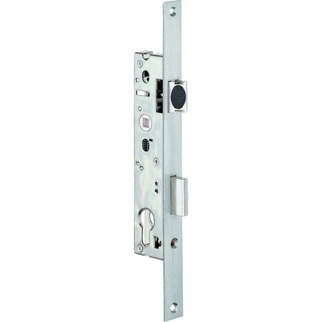 Stremler – Serrure électrique 1 point pêne dormant – Entraxe 92 mm – Têtière plate inox 24 mm – Sens réversible – Pour menuiserie métallique (1/5)
