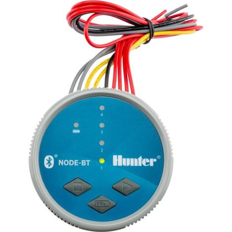 Programmateur d'arrosage à piles Hunter NODE-BT-400, 4 zones d'irrigation 9V