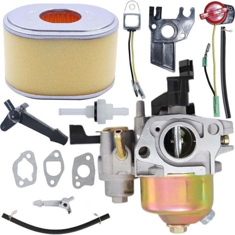 Vergaser für Honda GX120, GX140, GX160, GX168 und GX200 Motoren (5 PS, 5,5 PS, 6,5 PS). Vergaser inklusive Luftfilter, Dichtungen und Kraftstoffleitung.