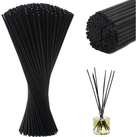 60 bâtonnets parfumés de recharge (30 cm × 3 mm) pour diffuseur en fibres. Parfum rafraîchissant pour la maison, le bureau, l'hôtel et le spa. (1/5)
