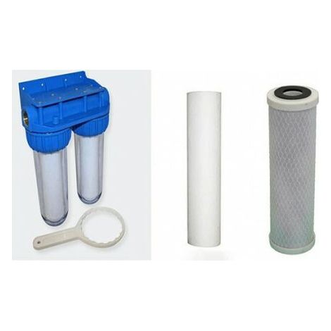 Filtro dell'acqua di filtrazione Pack porta più 2 anti filtri a sedimentazione scrim 20 Micron (1/5)