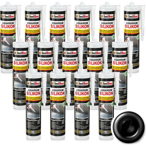 IsolBau Acquario in silicone nero, 15 x 300 ml (1/5)