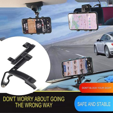 Support de téléphone pour voiture, support de téléphone pour tableau de bord compatible avec tous les téléphones portables