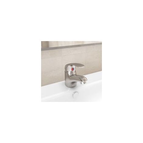 Robinet mitigeur argenté 13x10 cm - Crezuo (1/4)