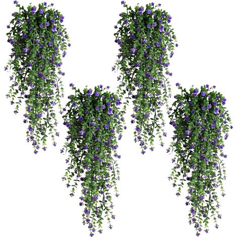 4 Pièces Plantes Artificielles Interieur Fleur Artificielle Decoration