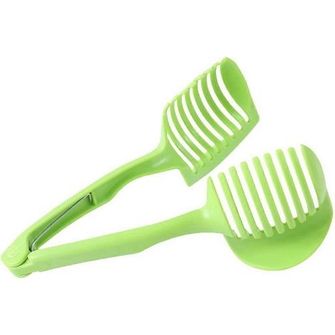 Coupe-tomates, coupe-pommes de terre, coupe-fraises, coupe-œufs, ustensile de cuisine-18.50X7.50X7.50CM-Green (1/4)