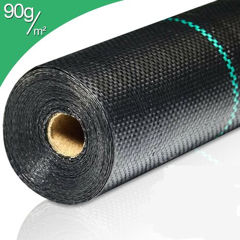SWANEW Tessuto per pacciamatura L.10M. Tessuto per pacciamatura diserbo 90g/m². resistente ai raggi UV. Tessuto per diserbo - 100x1000cm (1/5)