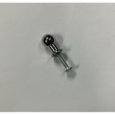 Pomolo in ottone - Ø 14 mm. - cromato